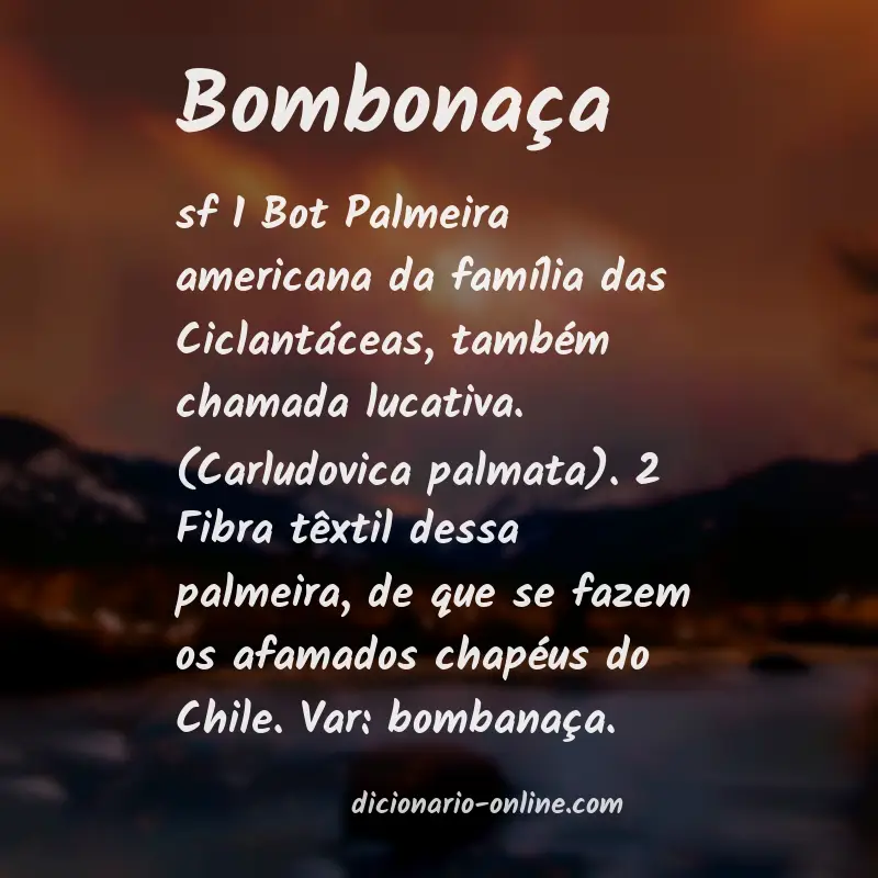 Significado de bombonaça
