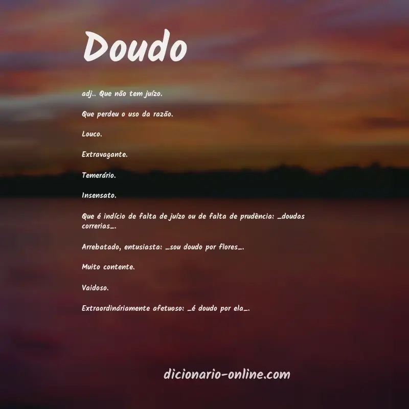 Significado de doudo