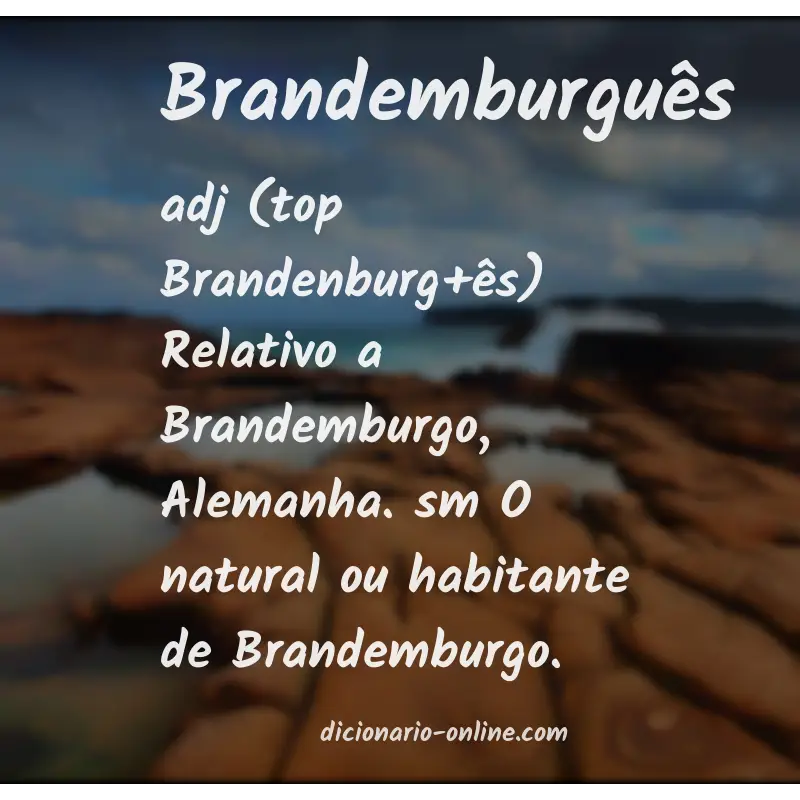 Significado de brandemburguês