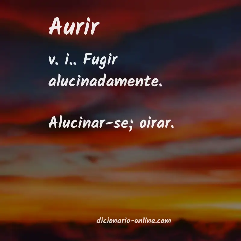Significado de aurir