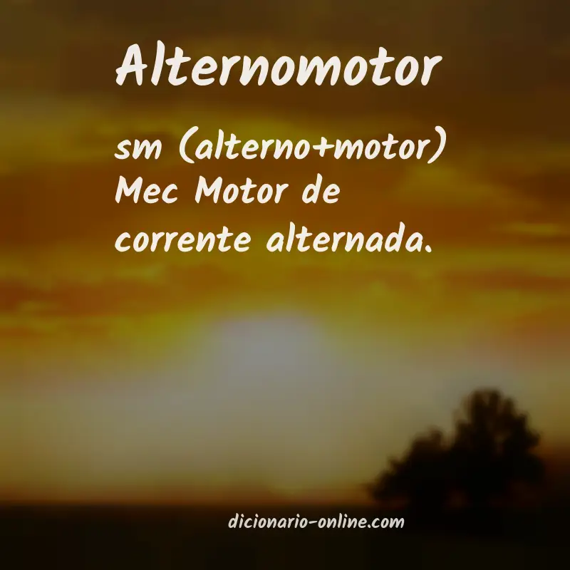 Significado de alternomotor