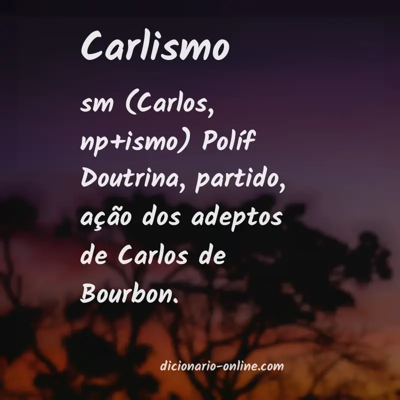 Significado de carlismo