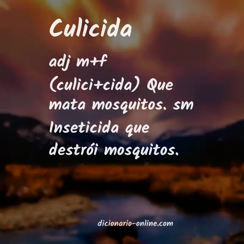 Significado de culicida