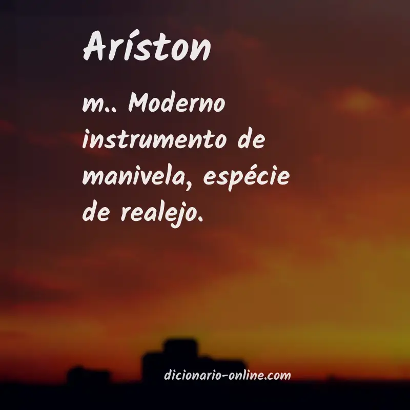 Significado de aríston