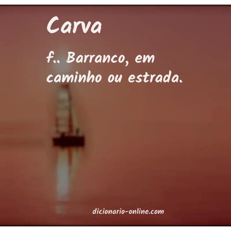 Significado de carva