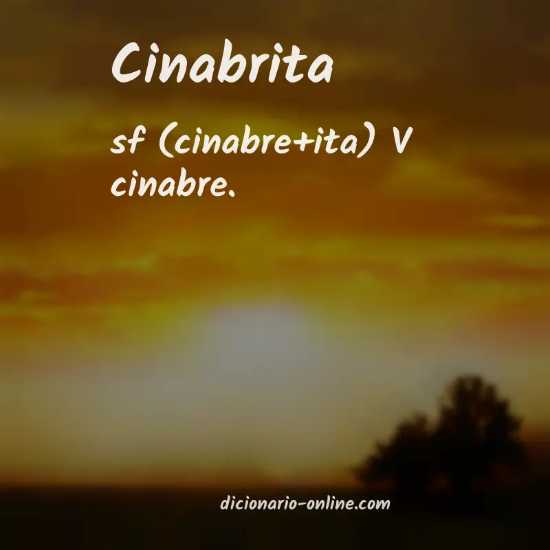 Significado de cinabrita