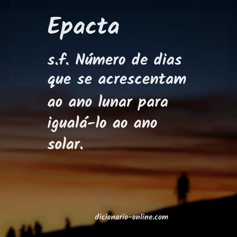 Significado de epacta