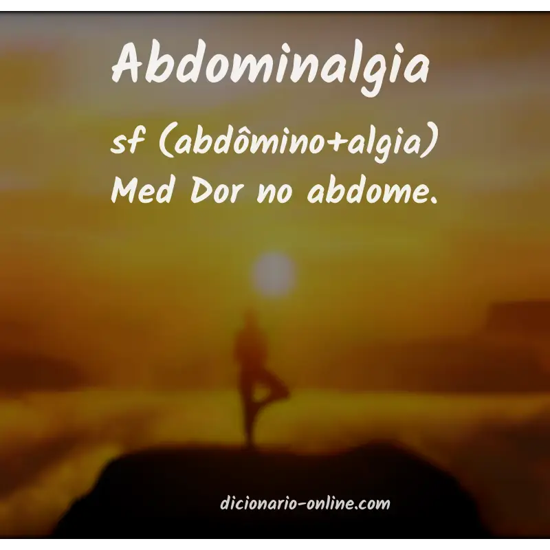 Significado de abdominalgia