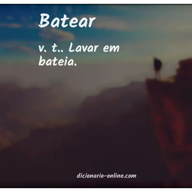 Significado de batear
