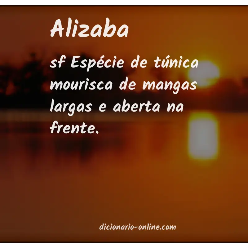 Significado de alizaba