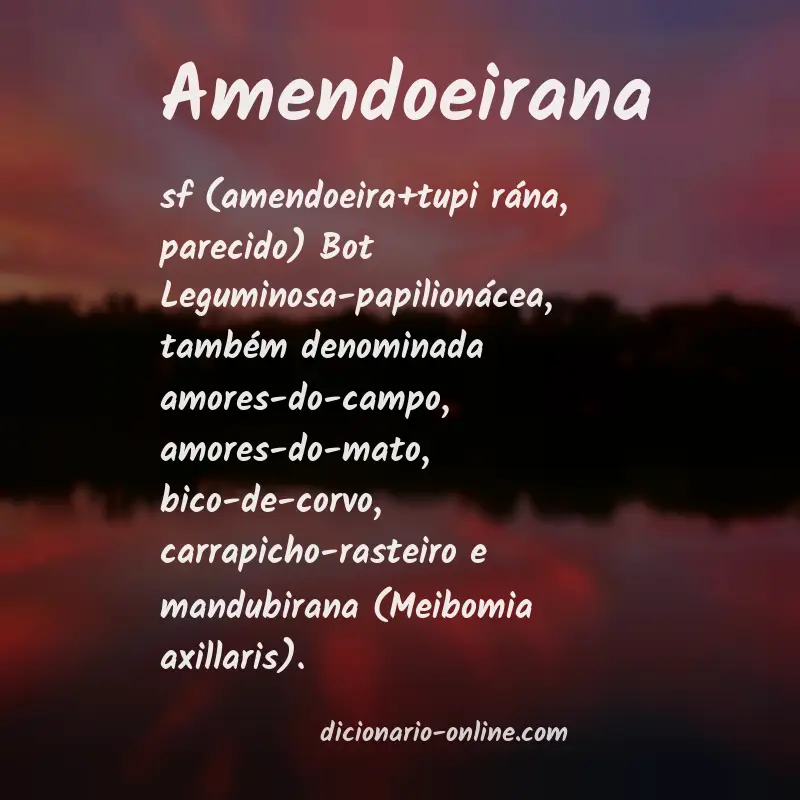 Significado de amendoeirana
