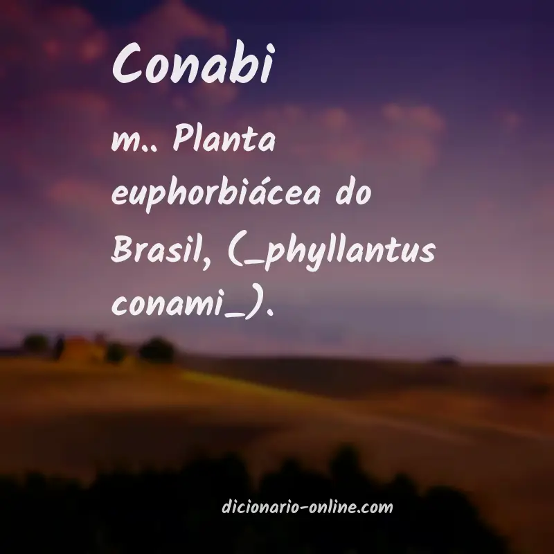 Significado de conabi