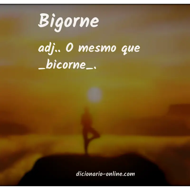 Significado de bigorne