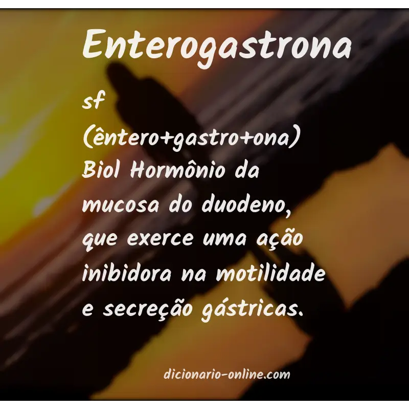 Significado de enterogastrona