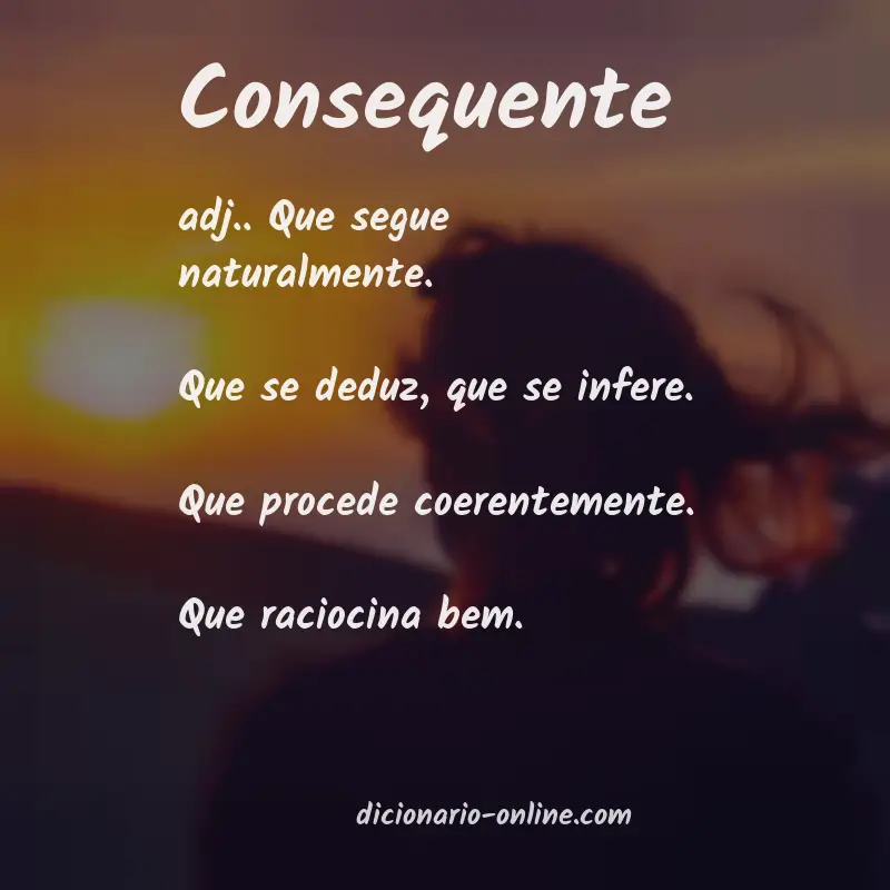 Significado de consequente