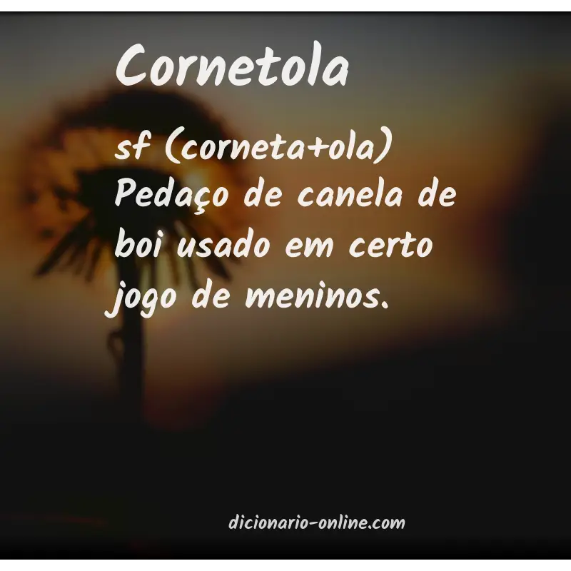 Significado de cornetola