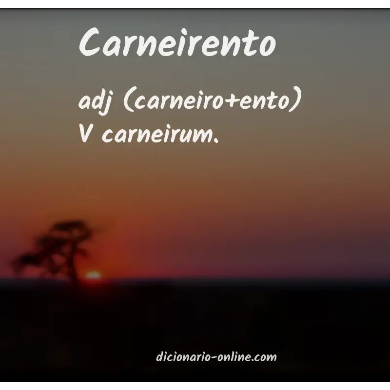 Significado de carneirento
