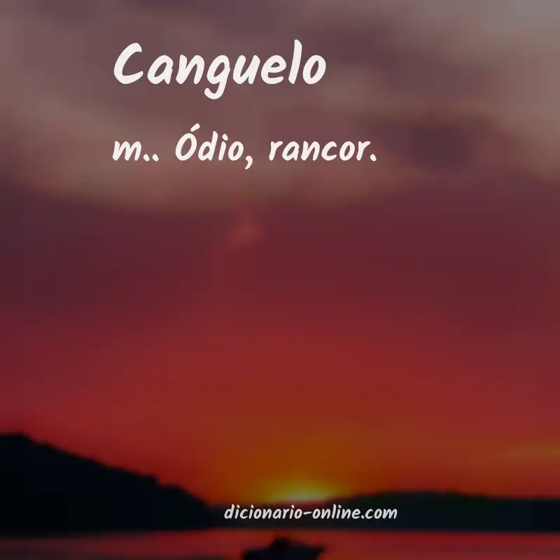 Significado de canguelo