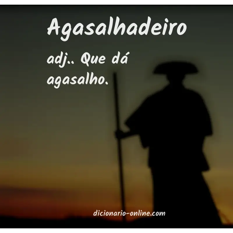 Significado de agasalhadeiro