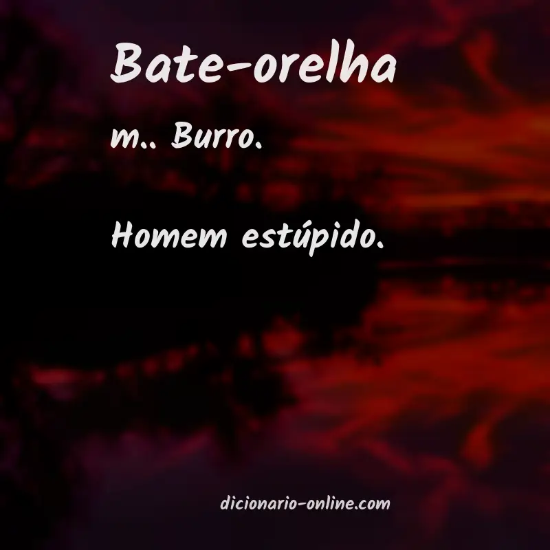 Significado de bate-orelha