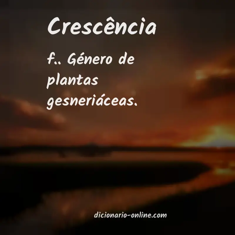 Significado de crescência