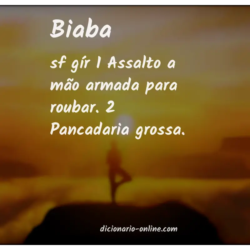Significado de biaba