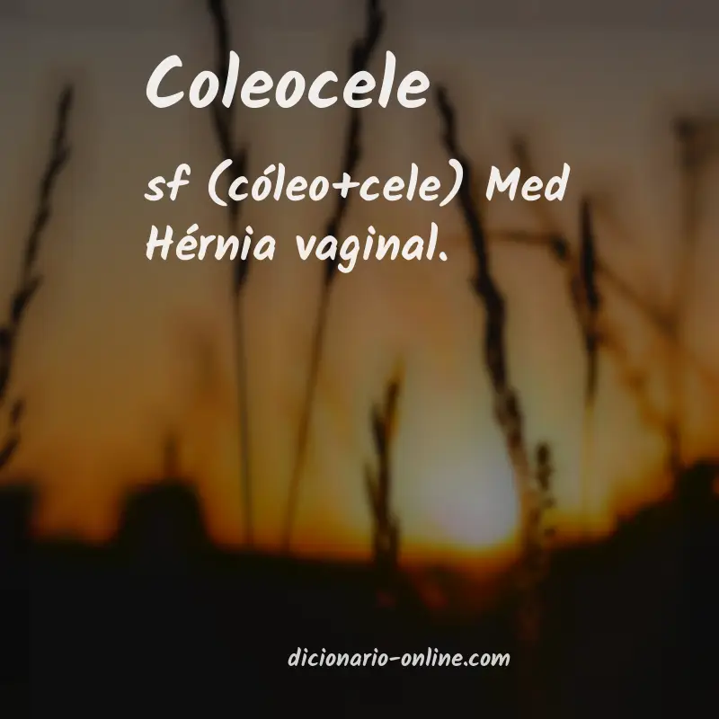 Significado de coleocele