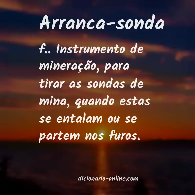 Significado de arranca-sonda