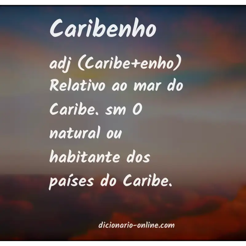 Significado de caribenho