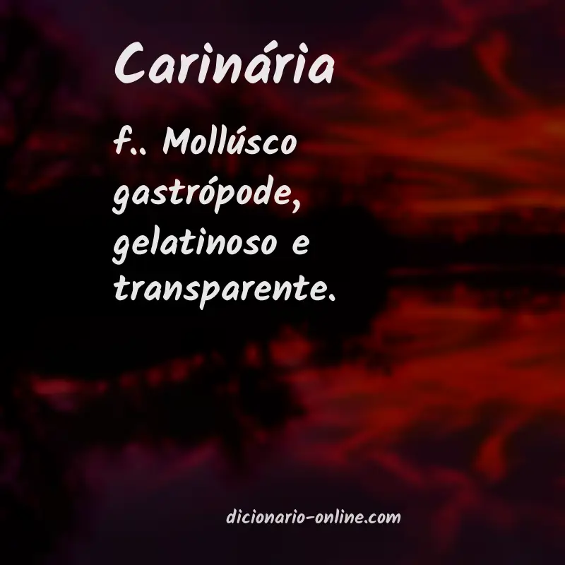 Significado de carinária