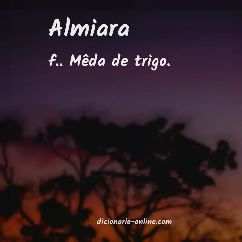 Significado de almiara
