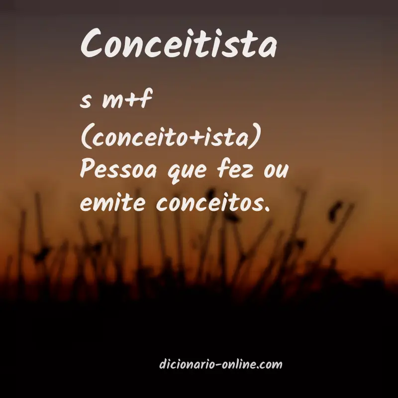 Significado de conceitista