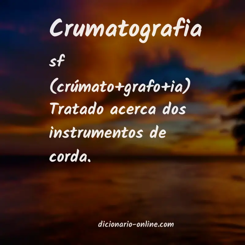 Significado de crumatografia