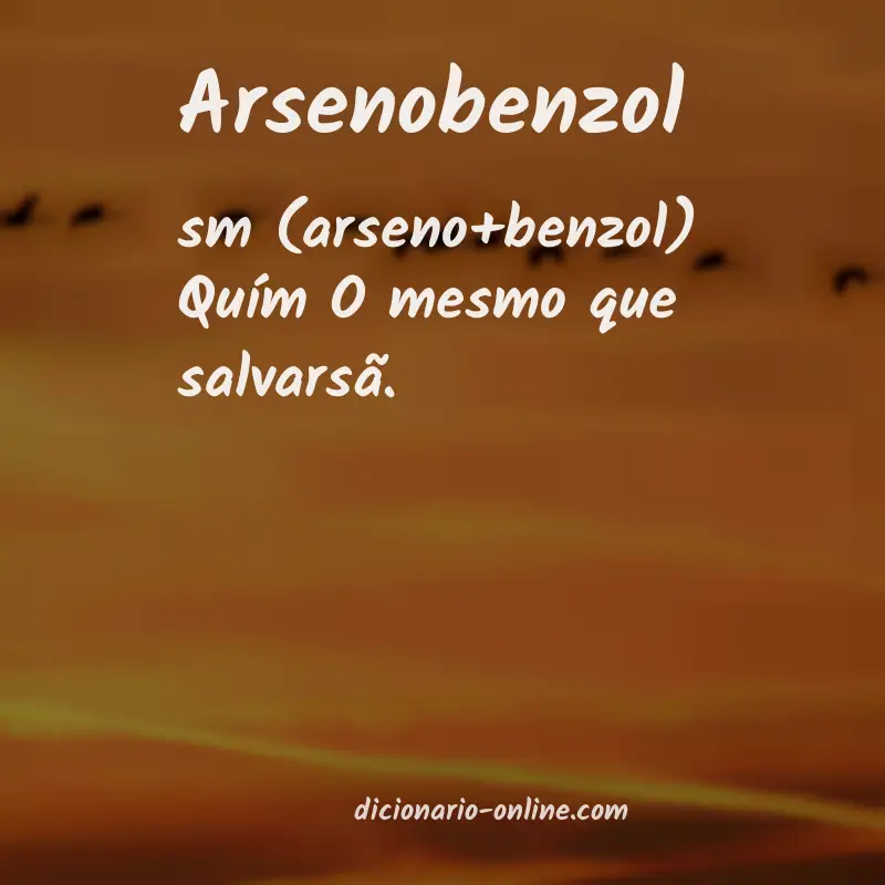 Significado de arsenobenzol