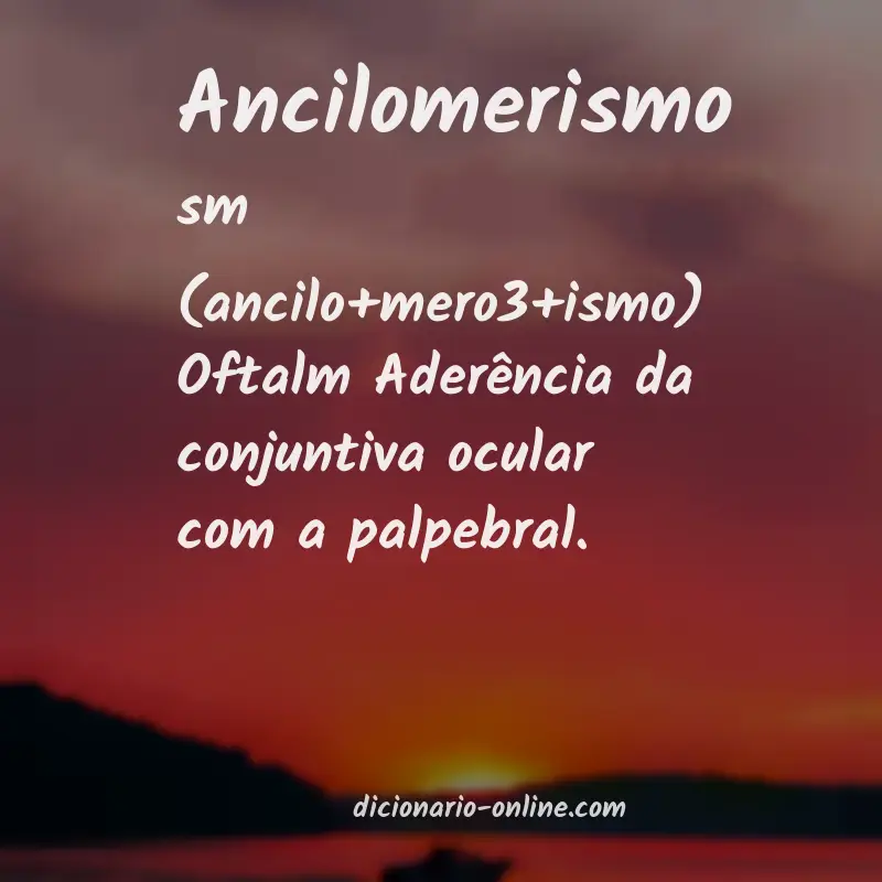 Significado de ancilomerismo