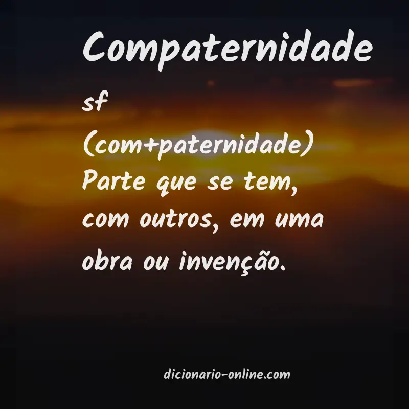 Significado de compaternidade