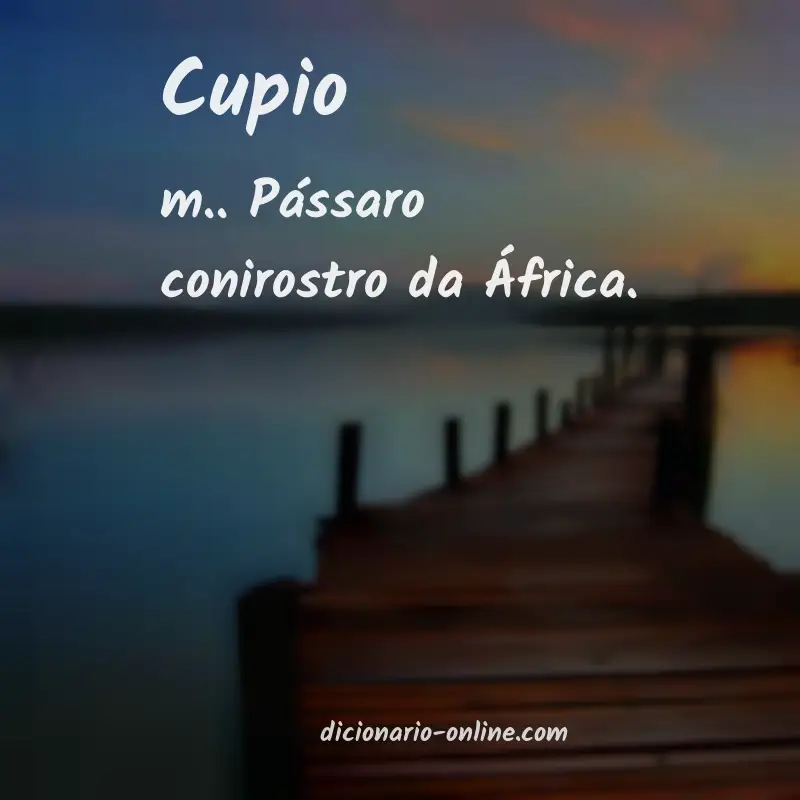 Significado de cupio