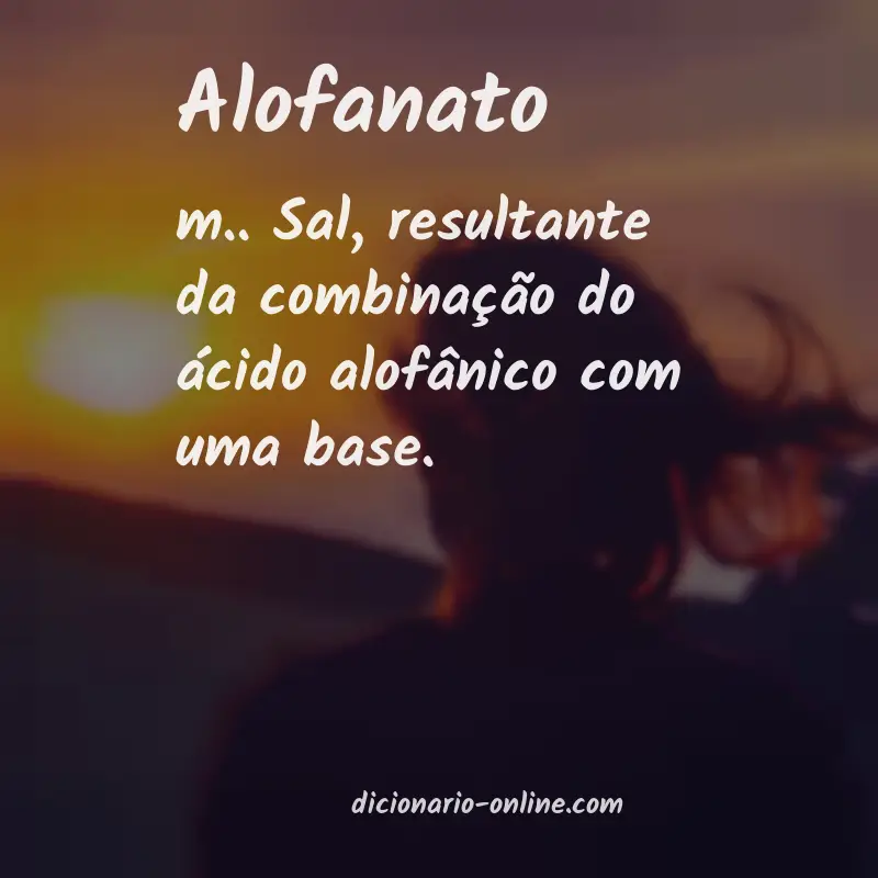 Significado de alofanato