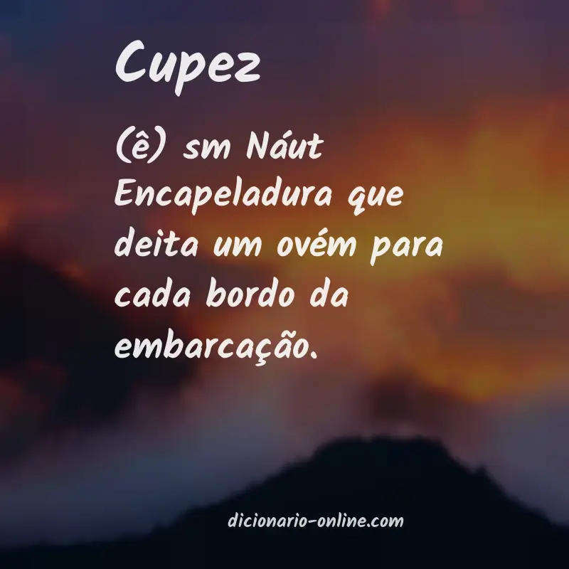 Significado de cupez