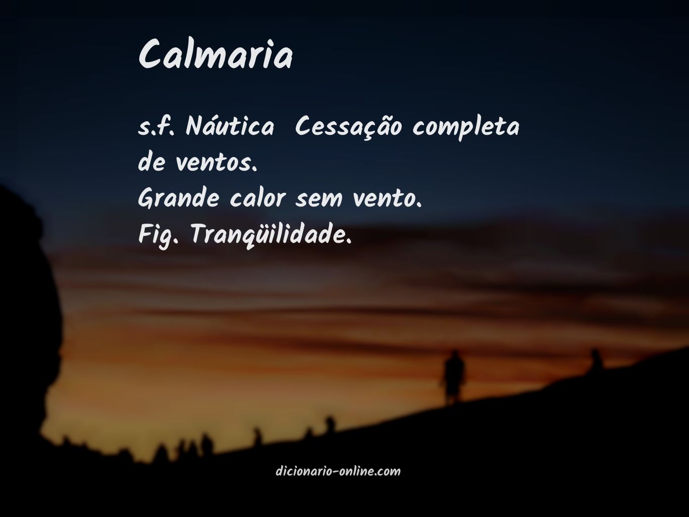 Significado de calmaria