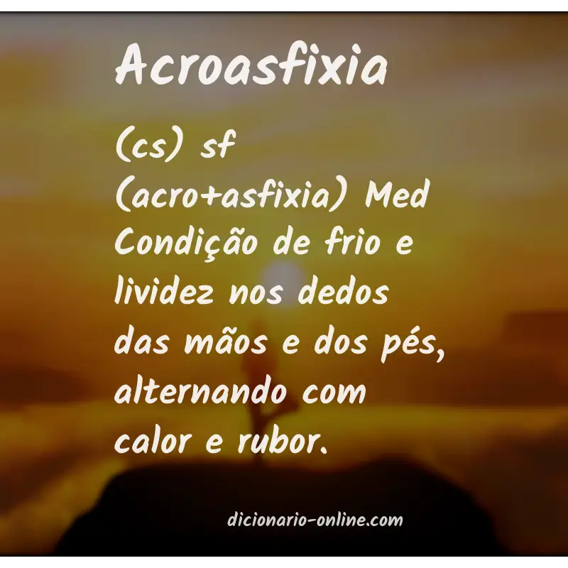 Significado de acroasfixia