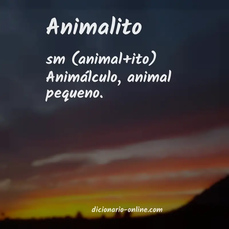 Significado de animalito