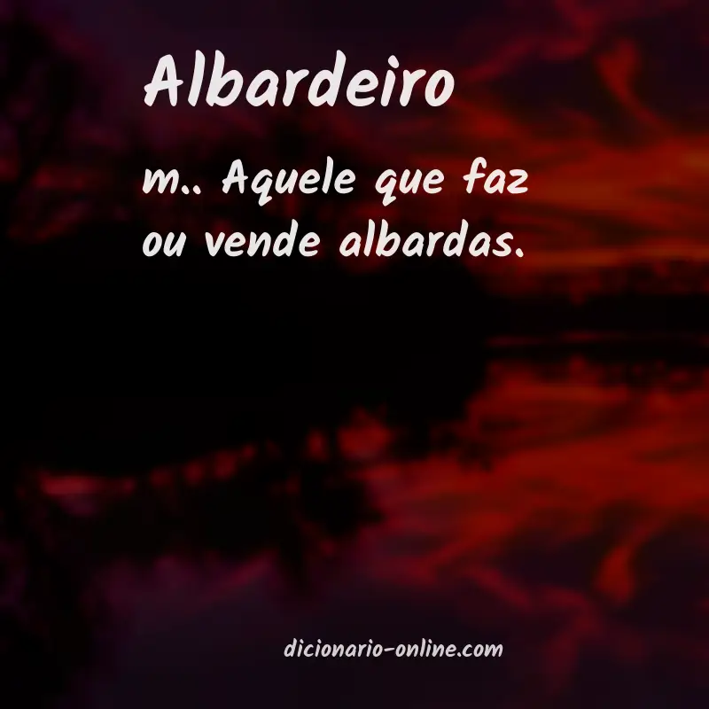 Significado de albardeiro