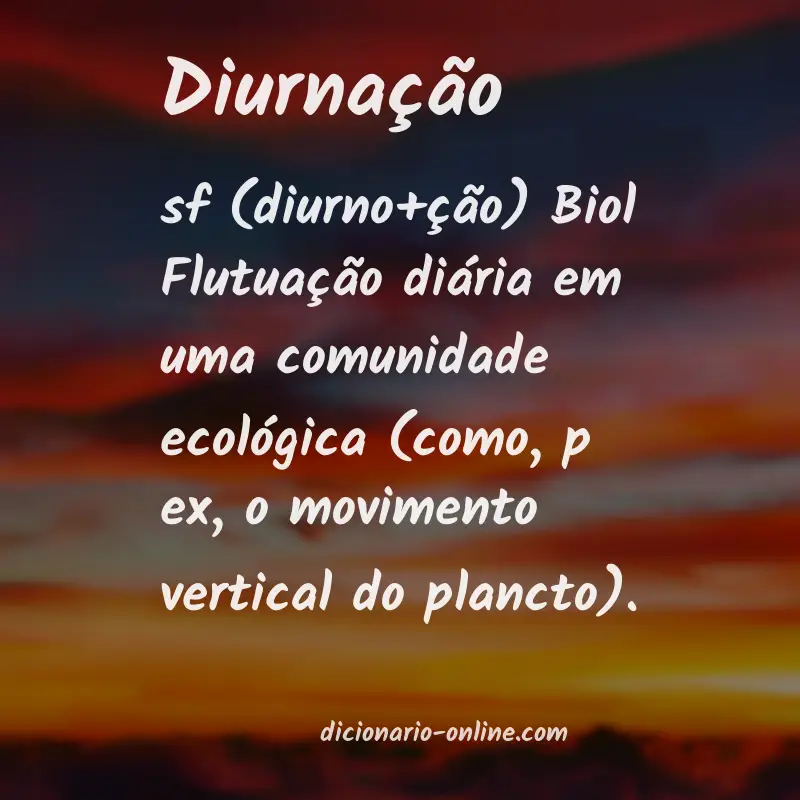 Significado de diurnação