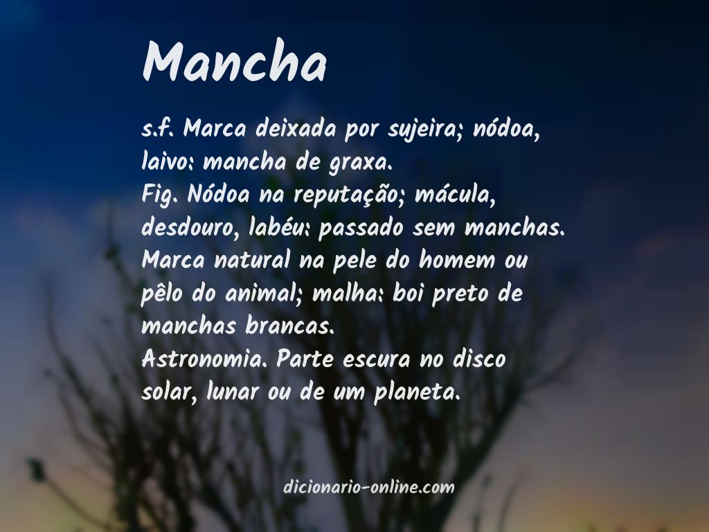 Significado de mancha