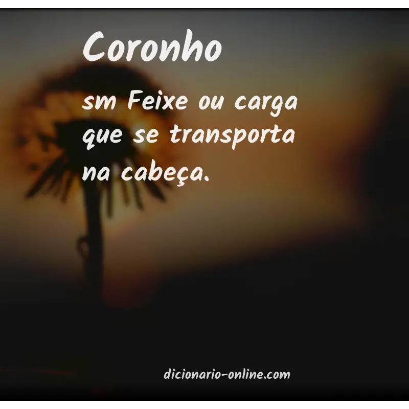 Significado de coronho