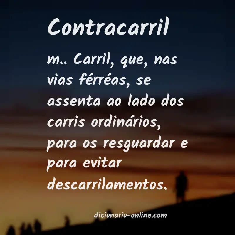 Significado de contracarril