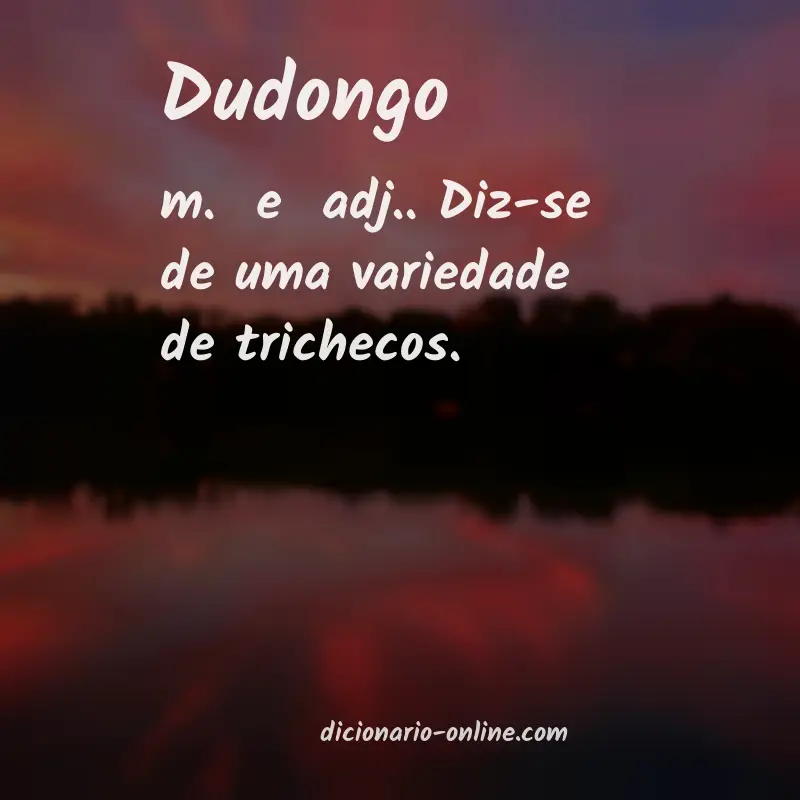 Significado de dudongo