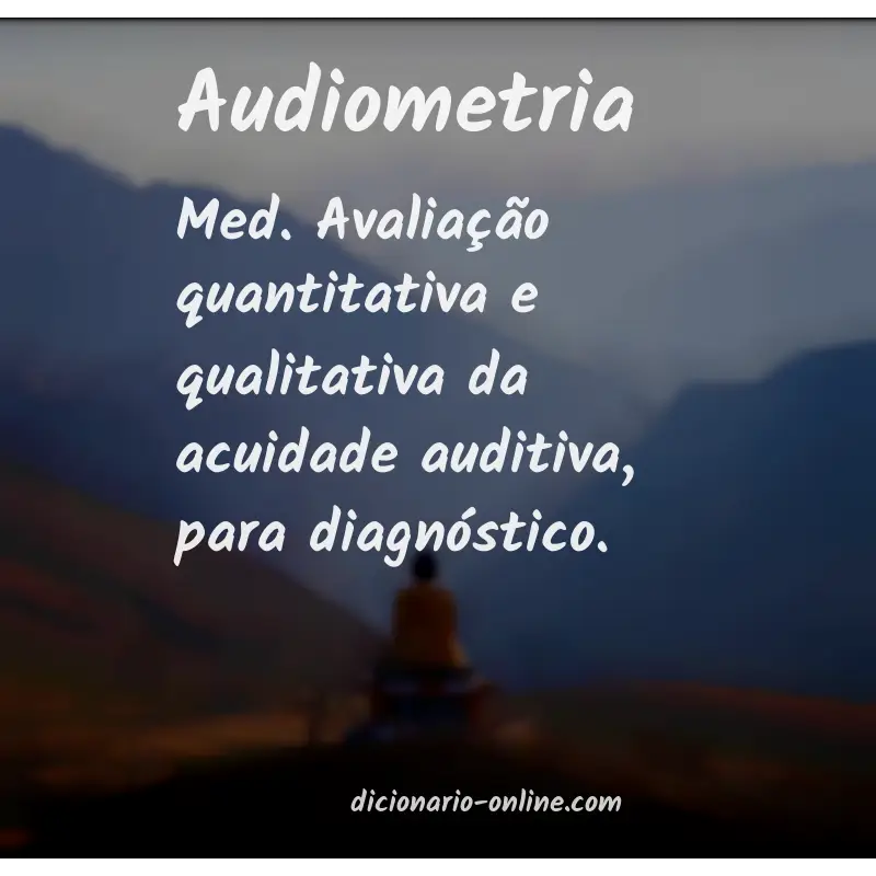 Significado de audiometria