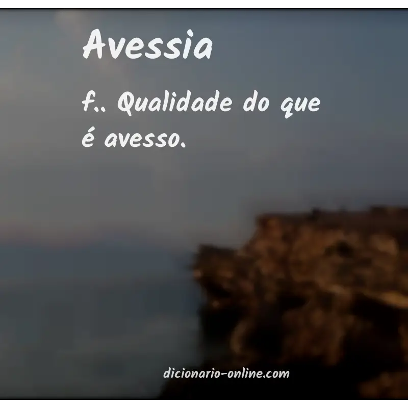 Significado de avessia